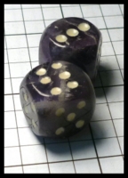 Dice : Dice - 6D Pipped - Amethyst Stone Dice - Ebay Jun 2014